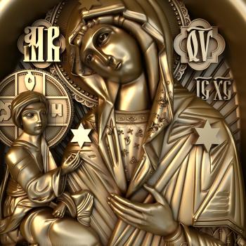 3D model Grebenskaya Mother of God (STL)